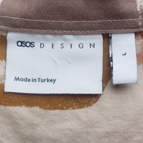 Asos Design Multicolored Button Down Top - Picture 4 of 6